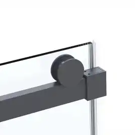Душевая дверь Vincea Como Soft 130 VDS-1CS130CLGM, раздвижная, профиль вороненая сталь, стекло прозрачное