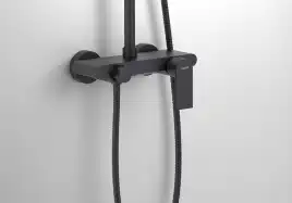 Душевая система Aquatek ЛИРА AQ2440MB, Черный матовый