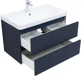 Тумба под раковину Aquanet Вега 2.0 80 маренго, подвесная, 337949