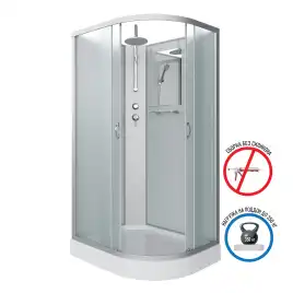 Душевая кабина Niagara Classic 120х80х210 NG-3312-14LBKT низкий поддон, без гидромассажа, 33121423LBKT