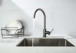 Смеситель для кухни Aquatek Бетта AQ1182BGM, Оружейная сталь