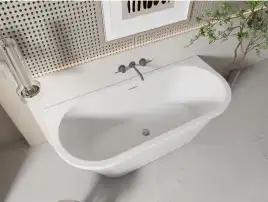 Акриловая ванна Azario ELCON 180x75 ELC18075, пристенная, в комплекте с сифоном и металлической рамой