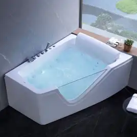 Акриловая ванна Gemy G9056 B R 170х130 с гидромассажем, правая