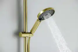 Душевой гарнитур Aquatek Лугано AQ2022BG, Золото шлифованное