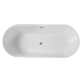 Ванна акриловая Azario ROUSE 170x75 AZ-6605C отдельностоящая, в комплекте с сифоном и металлической рамой