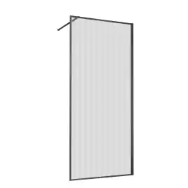 Душевая перегородка Vincea Walk in HP Art 80 VSW-1HP800FLGM, профиль вороненая сталь, стекло рифленое