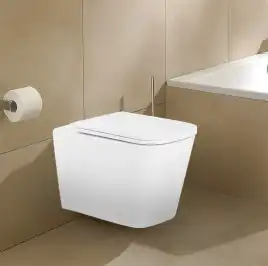 Подвесной унитаз Azario LEGENDA AZ-2305AS безободковый, смыв Торнадо, в комплекте с сидением микролифт, Белый глянцевый