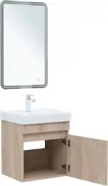 Тумба под раковину Aquanet Оптима 50 дуб светлый, 344802