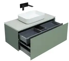 Тумба под раковину Allen Brau Infinity 100 1.21004.CGM олива матовый