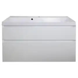 Тумба с раковиной Azario Velluto 100 CS00088604, подвесная, Белая матовая