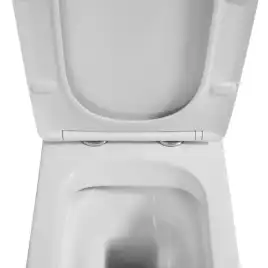 Унитаз-компакт Azario Indor AZ-T004B-R напольный, безободковый, в комплекте с бачком и сиденьем микролифт, Белый глянцевый