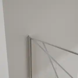 Душевая перегородка Azario Walk-in 90 AZ-271-90-CH-CGP прозрачное стекло 8 мм с графическим принтом, профиль Хром