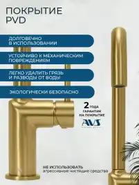 Смесители для кухни AVS 811-190-BG, брашированное золото