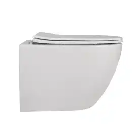 Подвесной унитаз ABBER Bequem AC1100MW белый матовый, безободковый, с сиденьем микролифт