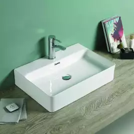 Раковина накладная Azario 600х420х130 AZ-2173 SP, цвет Белый