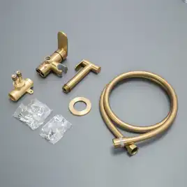 Гигиенический душ со смесителем AVS Beauty брашированное золото, 811-531-BG