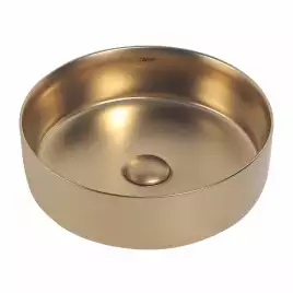 Раковина накладная ABBER BEQUEM 36х36х12 AC2108MMG, круглая, золото матовое