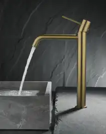 Смесители для раковины AVS Slimmer 811-101-BG высокий, брашированное золото