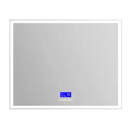 Зеркало BelBagno SPC-GRT 100х80 SPC-GRT-1000-800-LED-TCH-RAD с подстветкой, сенсорный выключатель, с Bluetooth, цифровым термометром и радио