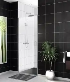 Душевая дверь BelBagno Uno 80 см, UNO-B-1-80-C-Cr, профиль Хром, стекло Прозрачное