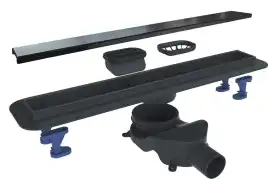 Душевой лоток BELBAGNO LUCE 90 см, BB-LD-LUCE-90-NERO, Черный матовый