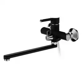 Смеситель для ванны Haiba HB22805-7 с длинным изливом, черный