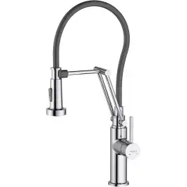 Смеситель для кухни Aquatek Европа AQ1388CR с выдвижной лейкой, Хром