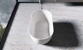 Ванна из искусственного камня Vincea 170х80 VBT-4S04MW отдельностоящая, Белая матовая