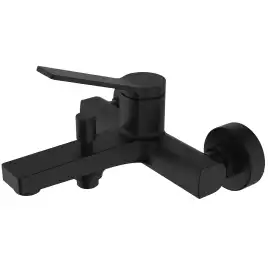 Смеситель для ванны Azario VISE AZ-VSA238330PA, однорычажный, с коротким изливом, Черный матовый