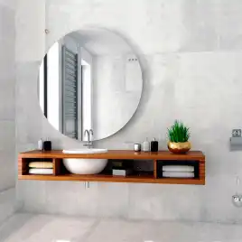 Зеркалос подствекой AVS Тахо 100 см, часы и антипар