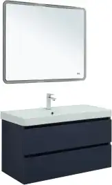 Тумба под раковину Aquanet Вега 2.0 100 маренго, подвесная, 337945