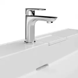 Раковина KERAMA MARAZZI LOGICA мебельная, с одним отверстием, 60 см, белая глянцевая, LO.wb.60.1