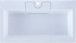 Раковина Dolomite Фортуна 80 187094 прямоугольная, Белая глянцевая