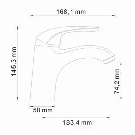 Смеситель для раковины WasserKRAFT Rossel 2800 2803, однорычажный, цвет Хром