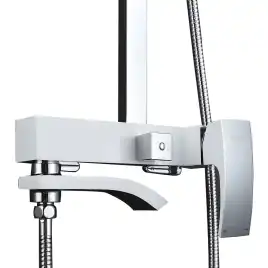 Душевая система Gappo G2407-8  с поворотным изливом, Хром / Белый