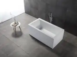 Акриловая ванна Abber 160х80 AB9406-1.6, отдельностоящая, Белая глянцевая