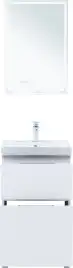 Тумба под раковину Aquanet Алвита New 50 напольная, белый матовый, 344131