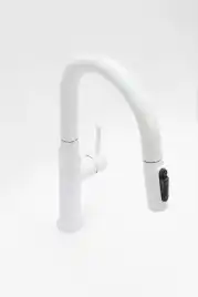 Смеситель для кухни AVS PureRiver 811-171-MW с выдвижным изливом, белый матовый
