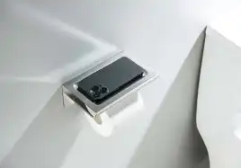 Держатель туалетной бумаги Aquatek Либра AQ4309CR с полкой, Хром