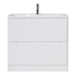 Тумба под раковину BelBagno ALBANO-900-2C-PIA-BL напольная Bianco Lucido