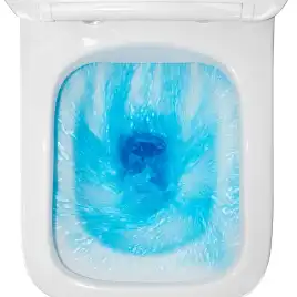 Унитаз-компакт Azario Kashmir AZ-9143S напольный, безободковый, в комплекте с бачком и сиденьем микролифт, Белый глянцевый