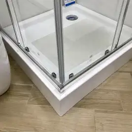 Душевой уголок AVS Куб 100x90 профиль хром, стекло прозрачное, 803-0020-195-1090-CR-T