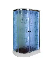 Душевая кабина AvaCan EM2012RLED+GM 120x90 см, низкий поддон, с крышей, правая