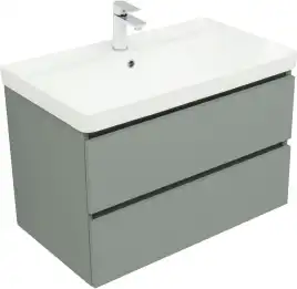 Тумба под раковину Aquanet Вега 2.0 80 мисти грин, подвесная, 337961