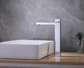 Смеситель для накладной раковины Abber Daheim AF8211, однорычажный, высокий, Хром