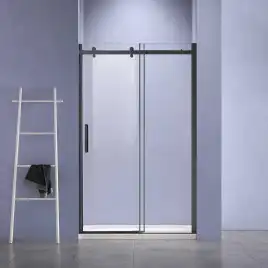 Душевая дверь Vincea Como-N 160 VDS-4CN160CLB, раздвижная, профиль черный, стекло прозрачное