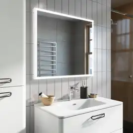 Тумба с раковиной IDDIS Brick 60, подвесная, Белая, BRI60W0i95K