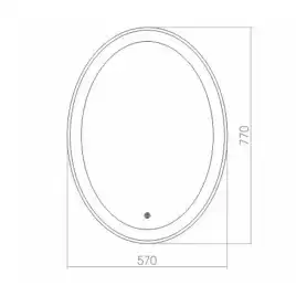Зеркало с подсветкой AVS Милан 55х75 см