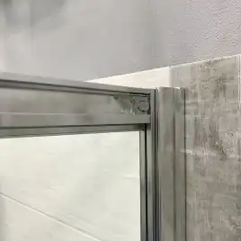 Душевая дверь в нишу AVS Квант 130 профиль хром, стекло прозрачное, 803-0017-195-13-CR-T