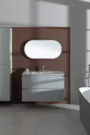 Зеркало Allen Brau Infinity 50х100 1.21016.BL с подстветкой, сенсорный выключатель, Черный